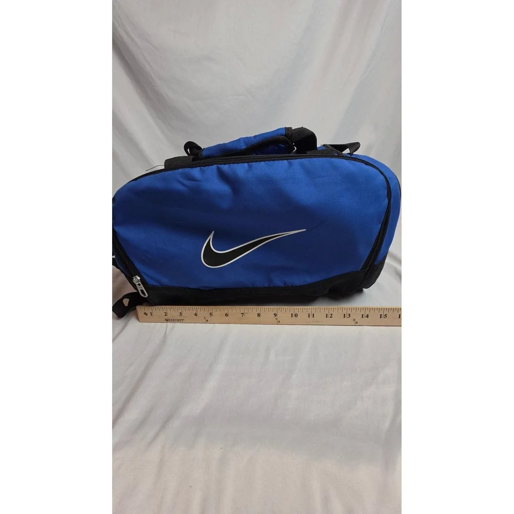 Nike Brasilia 5 Small Duffel Bag Royal Blue Black Gym Travel Duffle BA3234-401